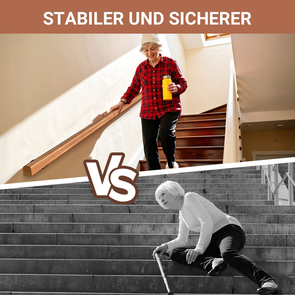Cosmo Go Handlauf Treppengeländer Kiefernholz Halbrunde Wood