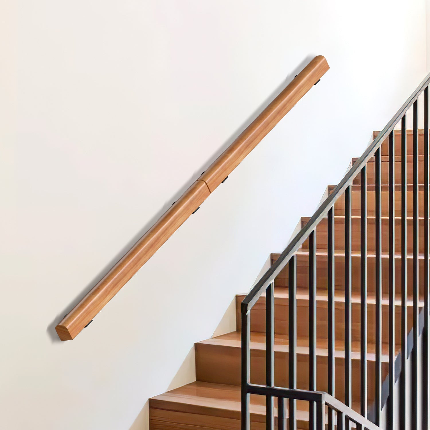 Cosmo Go Handlauf Treppengeländer Kiefernholz Halbrunde Wood