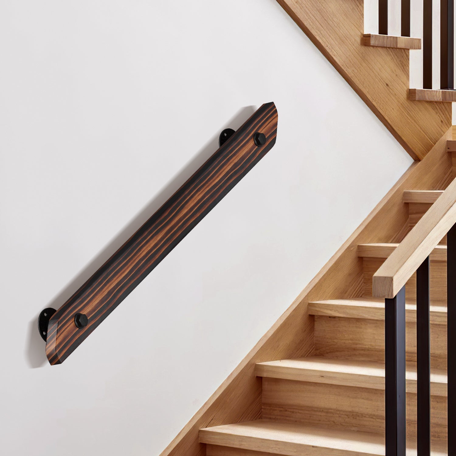 Cosmo Go Handlauf Treppengeländer Kiefernholz 60cm-200cm Brown