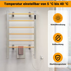 Cosmo Go Handtuchwärmer Elektrisch Heizkörper Wandmontiert und Standgerät 100W