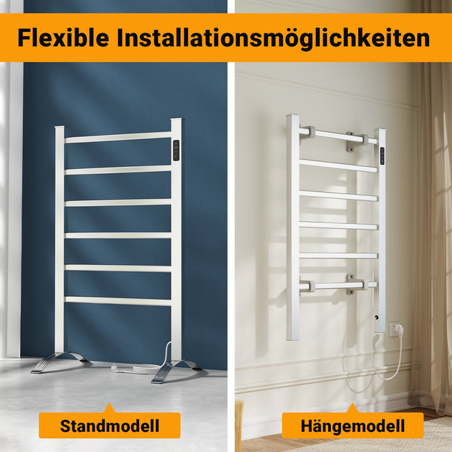 Cosmo Go Handtuchwärmer Elektrisch Heizkörper Wandmontiert und Standgerät 100W Main Image