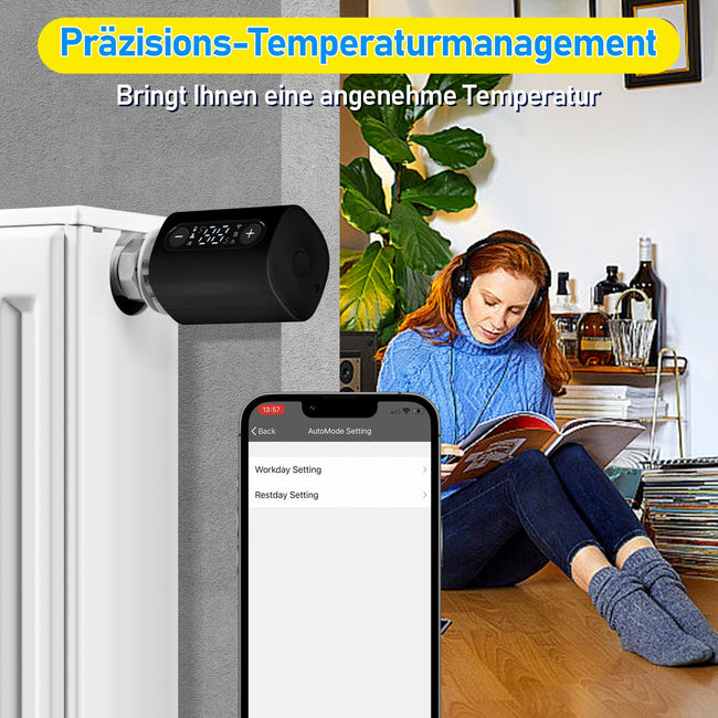 Cosmo Go Heizkörperthermostat Thermostatisches Heizkörperventil mit Ersatzkopf Main Image