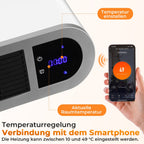 Cosmo Go Heizlüfter Keramik Wandheizung APP 2000W