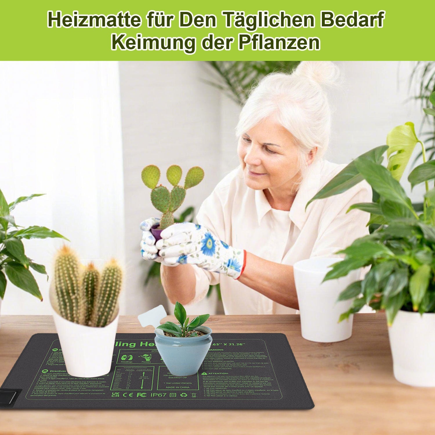 Cosmo Go Heizmatte Pflanzen 27W/55W mit Thermostat