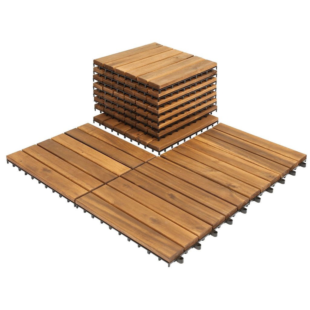 Cosmo Go Holzfliesen 30x30cm 6 Latten Fliese (11 Stück)
