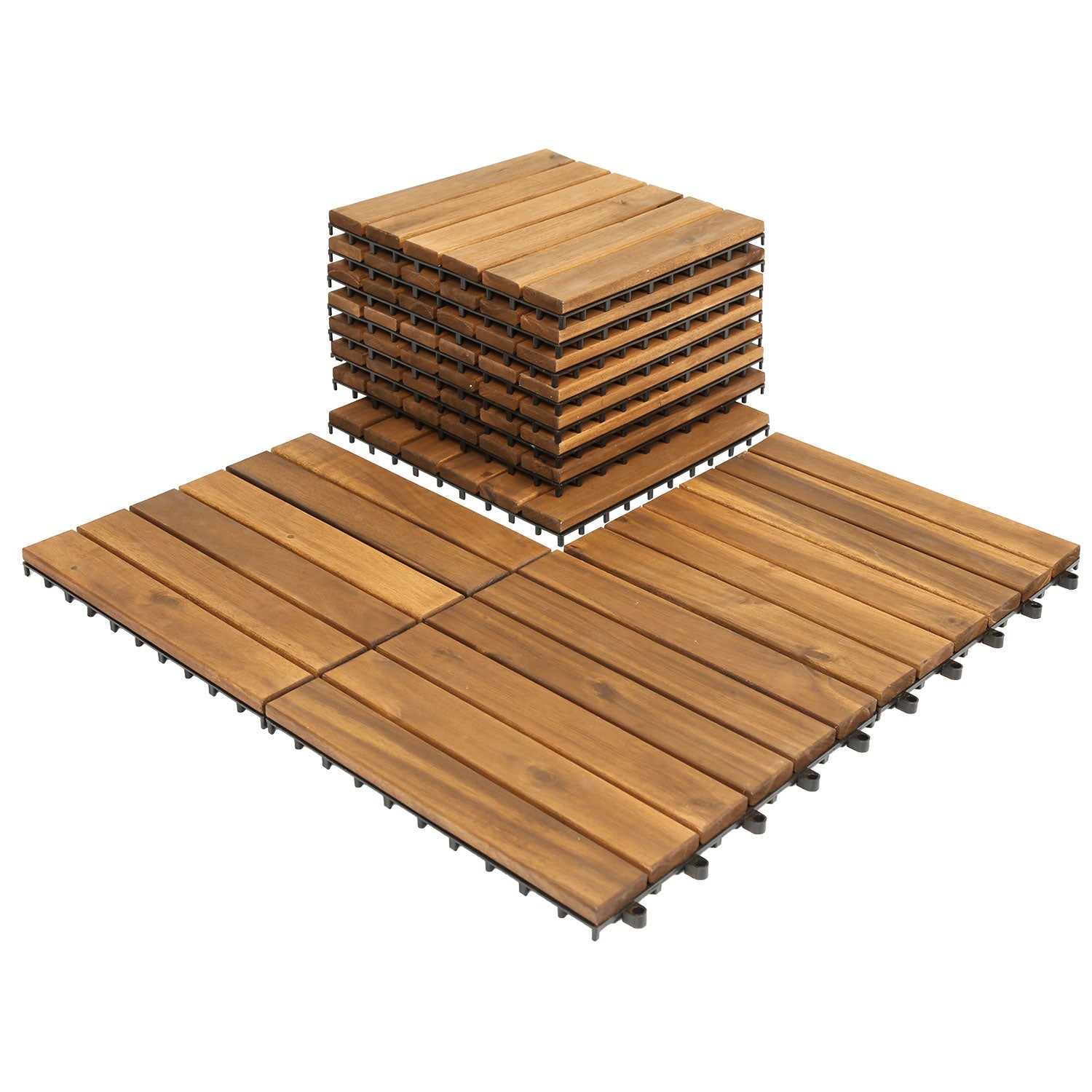 Cosmo Go Holzfliesen 30x30cm 6 Latten Fliese (11 Stück)