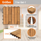 Cosmo Go Holzfliesen 30x30cm 6 Latten Fliese (11 Stück)