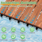Cosmo Go Holzfliesen 30x30cm 6 Latten Fliese (11 Stück) Verschiedene Farben