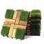 Cosmo Go Holzfliesen Balkonfliesen mit Grass 30x30cm 11 Fliesen