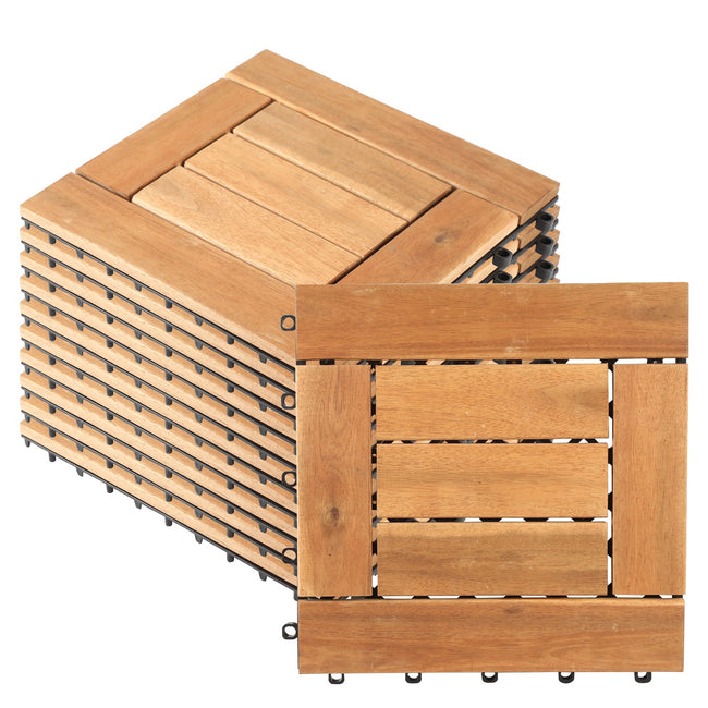 Cosmo Go Holzfliesen Balkonfliesen 30x30cm 11 Fliesen Hover Image