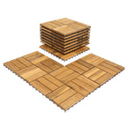 Cosmo Go Holzfliesen 30x30cm 12 Latten Fliese(11 Stück)