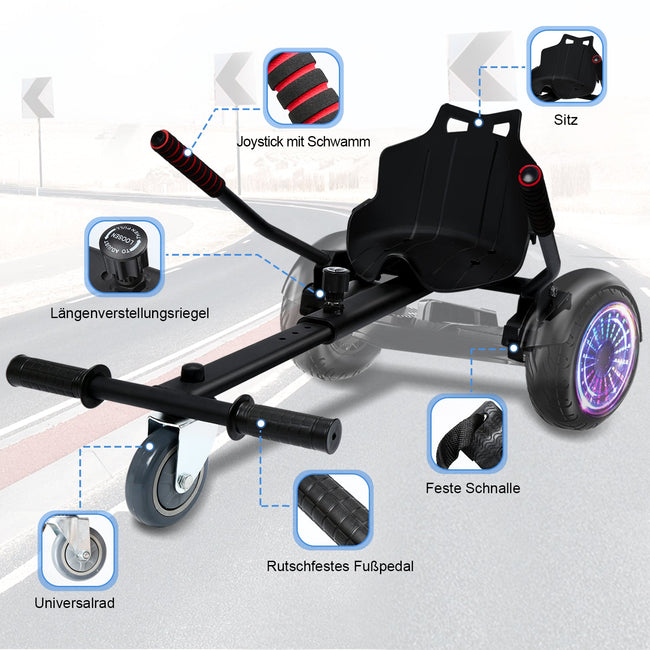 Cosmo Go Hoverboard Sitz Kart Erweiterung für 2 Wheel Balancing Main Image