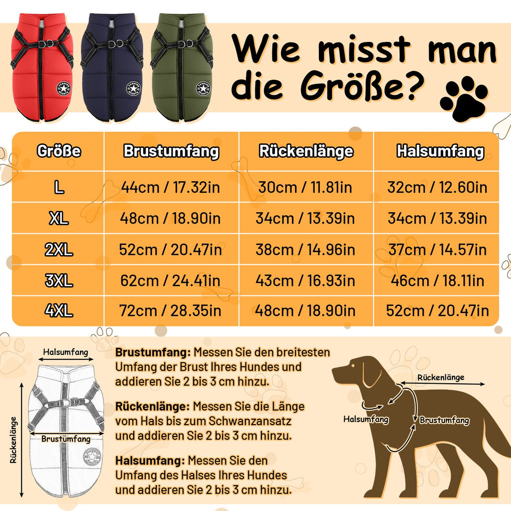 Cosmo Go Hundemantel Hundeweste Hundejacke Wintermantel