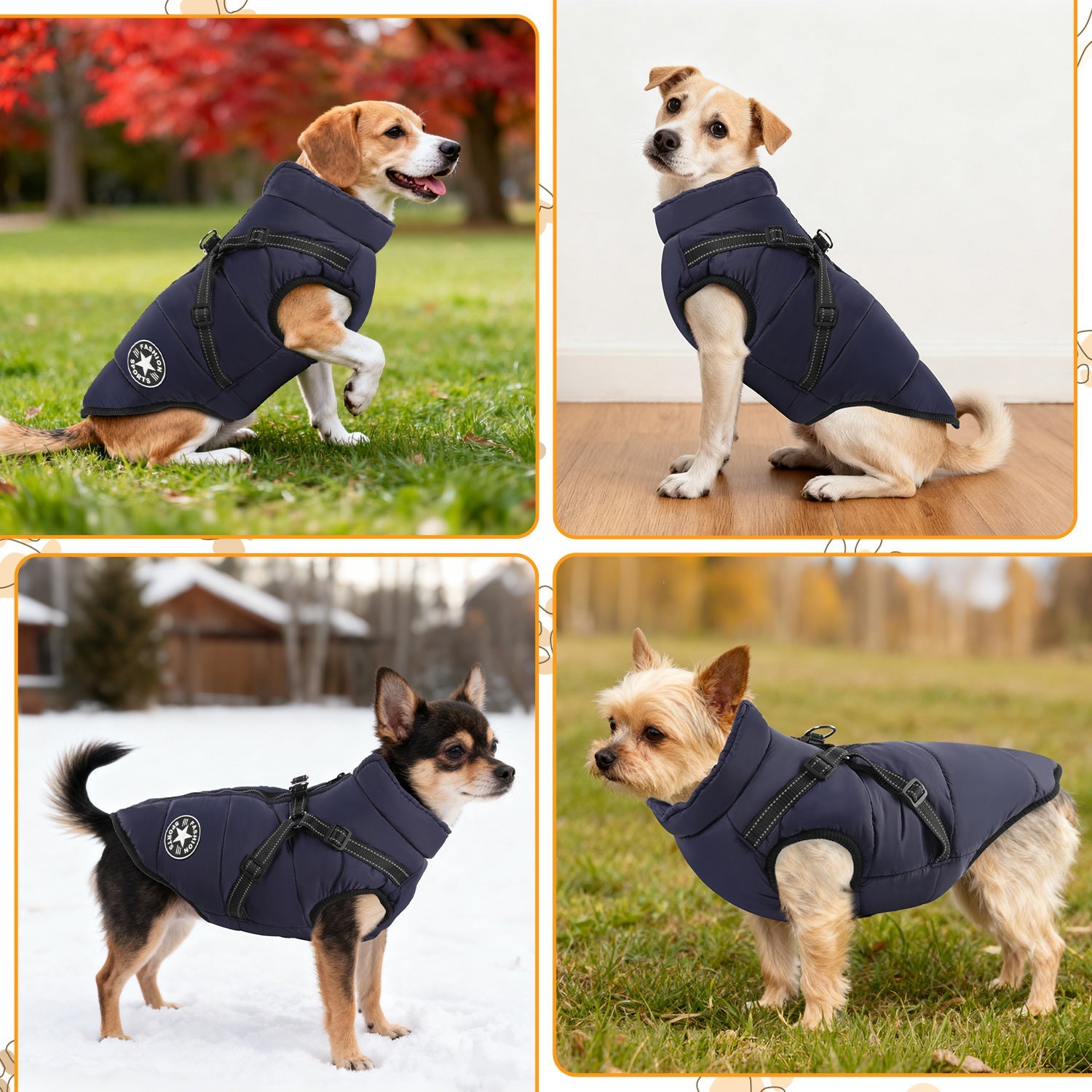 Cosmo Go Hundemantel Hundeweste Hundejacke Wintermantel