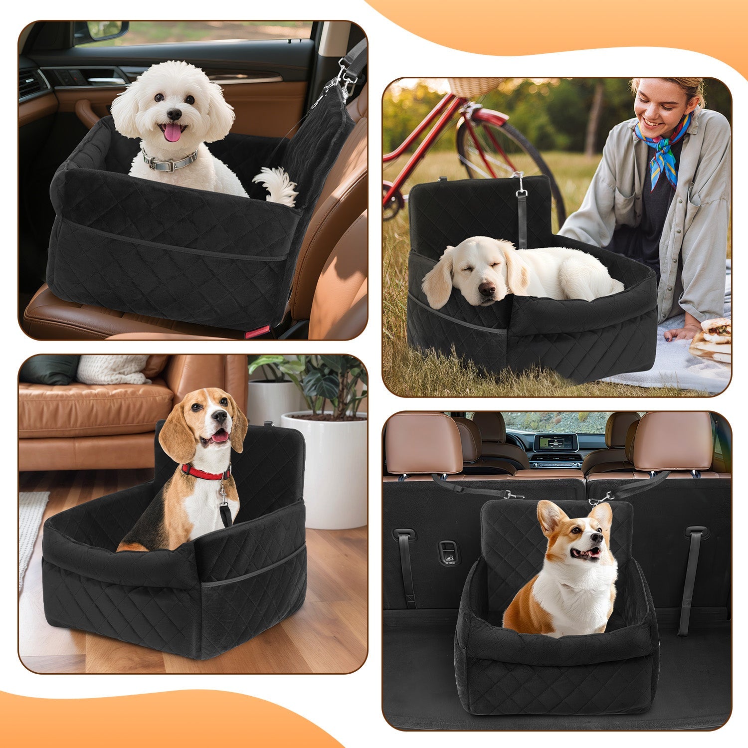 Cosmo Go Hundesitz Auto Hundeautositz bis 50kg