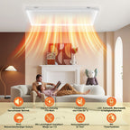 Cosmo Go Infrarotheizung Deckenheizung mit Licht 360/770W