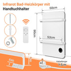 Cosmo Go Infrarotheizung Handtuchhalter Thermostat 400W/600W