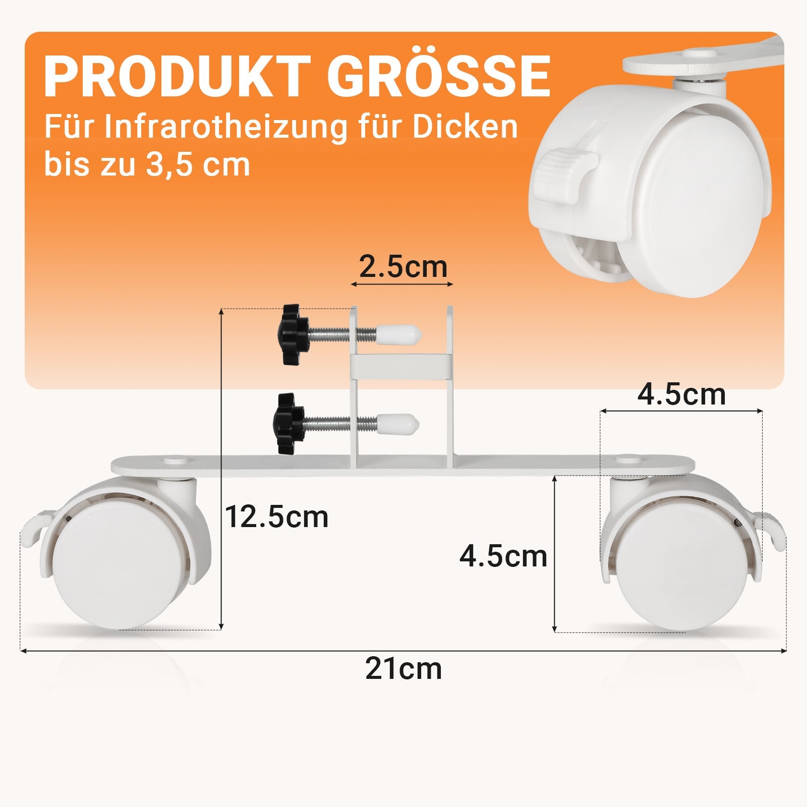 Cosmo Go Standfüße für Infrarotheizung Universell 2X
