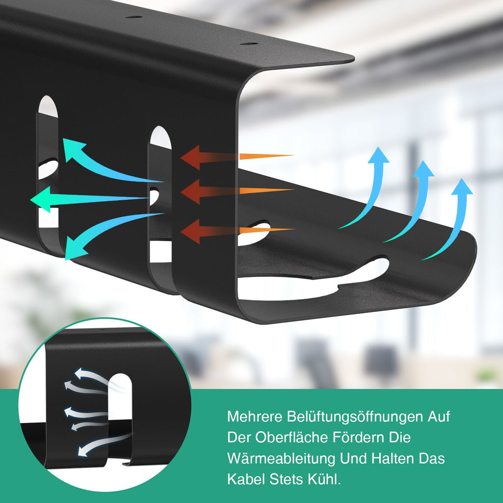 Cosmo Go Kabelwanne Kabelkanal Kabelkorb 2 Stück