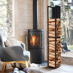 Cosmo Go Kaminholzregal Metall Kaminholzständer Wandmontage