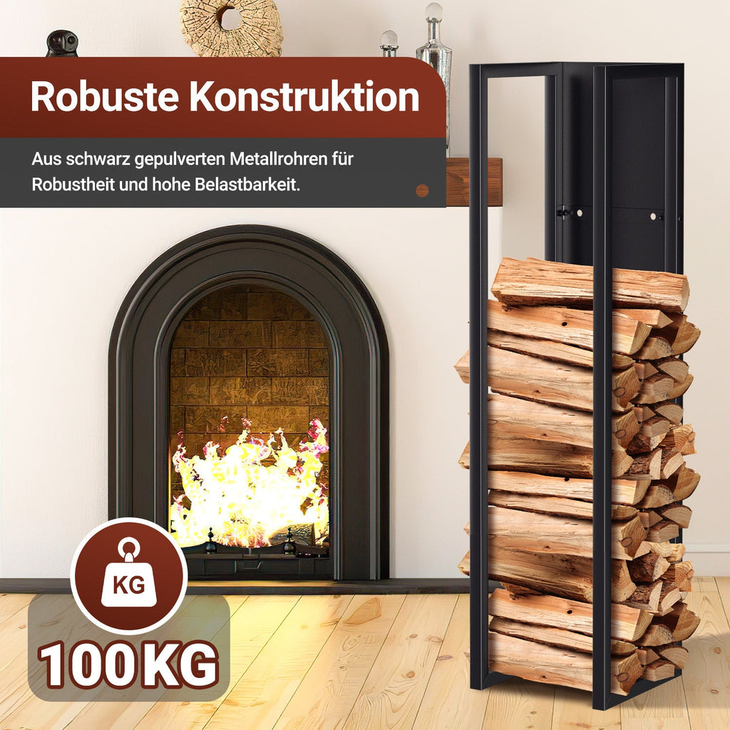 Cosmo Go Kaminholzregal Metall Kaminholzständer Wandmontage