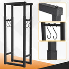 Cosmo Go Verstellbare Kaminholzregal Kaminholzständer mit 4 Haken