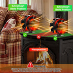 Cosmo Go Kaminventilator Ofenventilator 6-Blättern Doppelseitiger