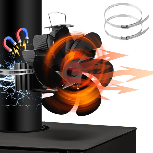Cosmo Go Kaminventilator 6 Blättern Magnetisch Hover Image