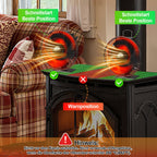 Cosmo Go Kaminventilator Ofenventilator 6-Blättern mit Schutzhülle
