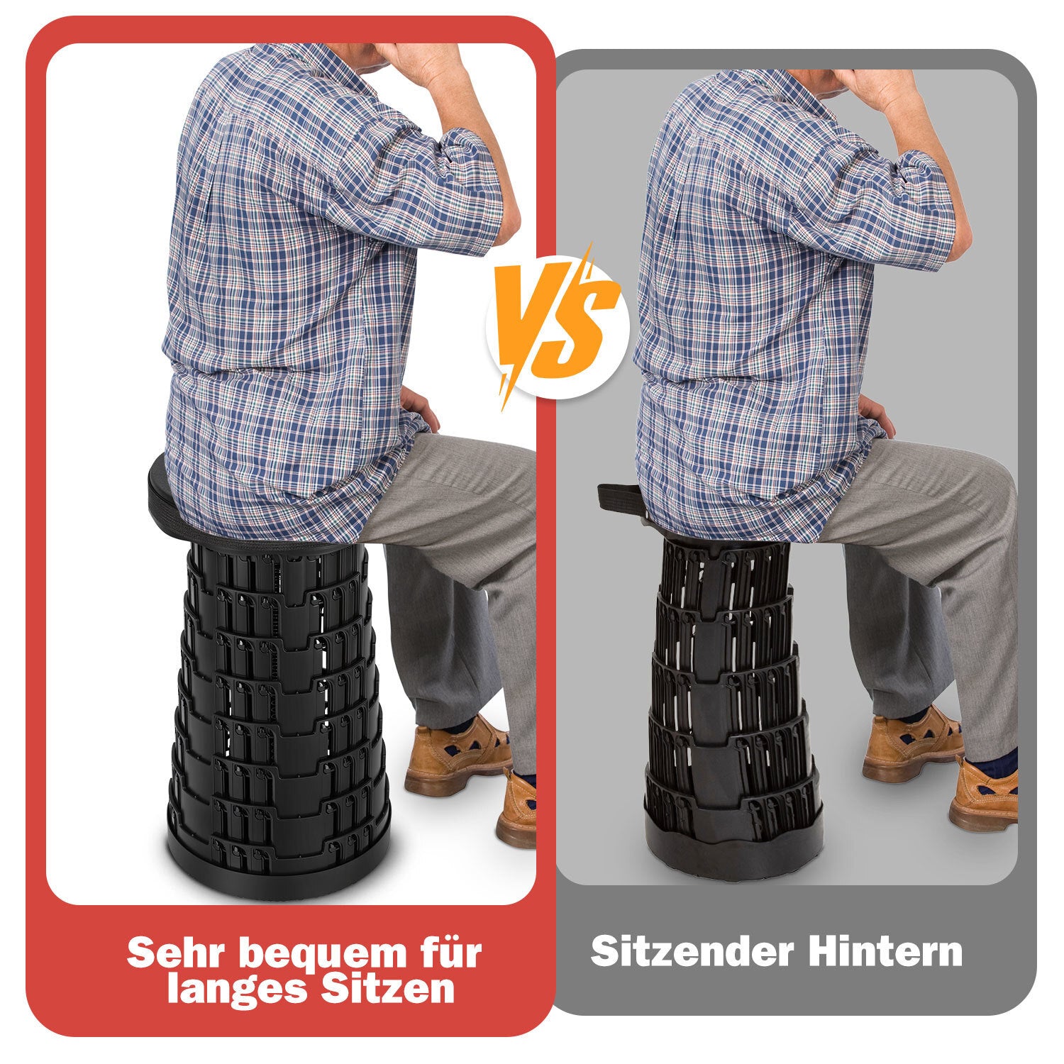 Cosmo Go Tragbarer Klappstuhl Klapphocker