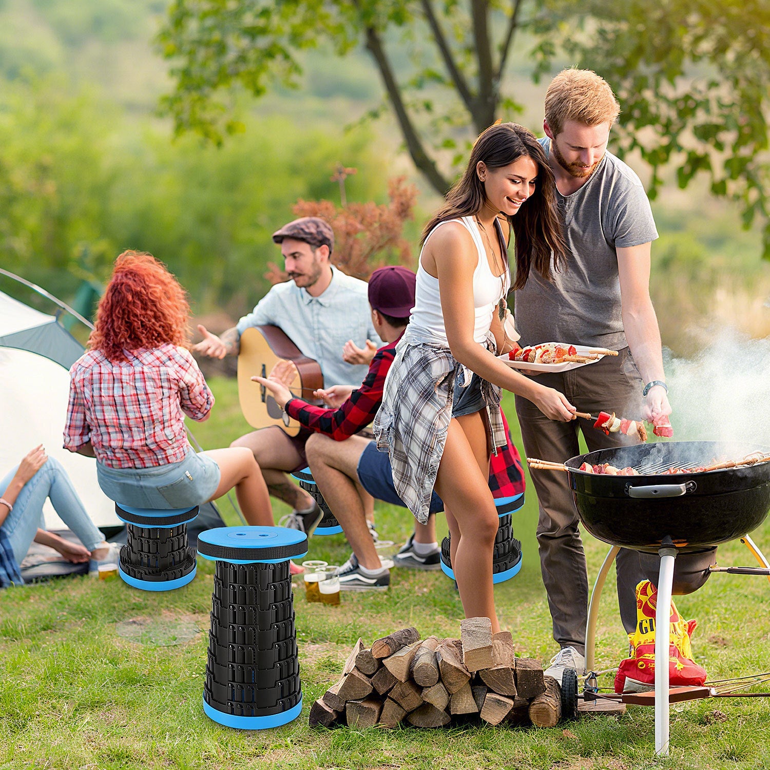 Cosmo Go Tragbarer Klappstuhl Klapphocker