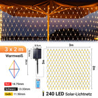 Cosmo Go LED Lichternetz Solar mit Fernbedienung