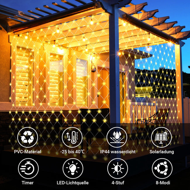 Cosmo Go LED Lichternetz Solar mit Fernbedienung Main Image