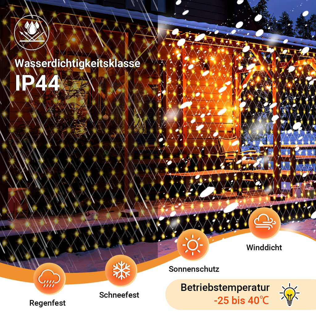 Cosmo Go LED Lichternetz Solar mit Fernbedienung