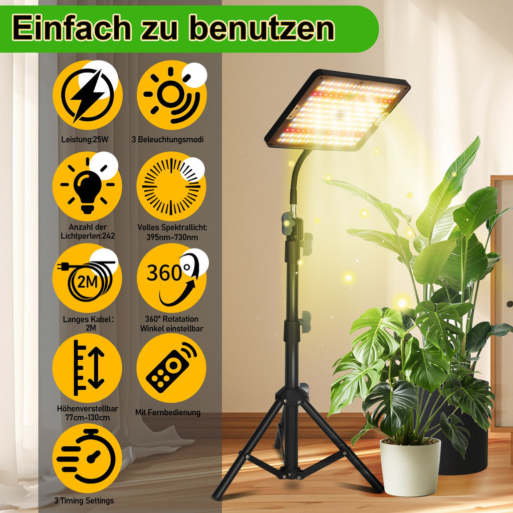 Cosmo Go LED Pflanzenlampe Grow Light UV IR mit Ständer