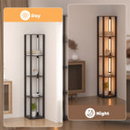 Cosmo Go LED Stehleuchte Stehlampe Dimmbarer mit Regal und Fernbedienung