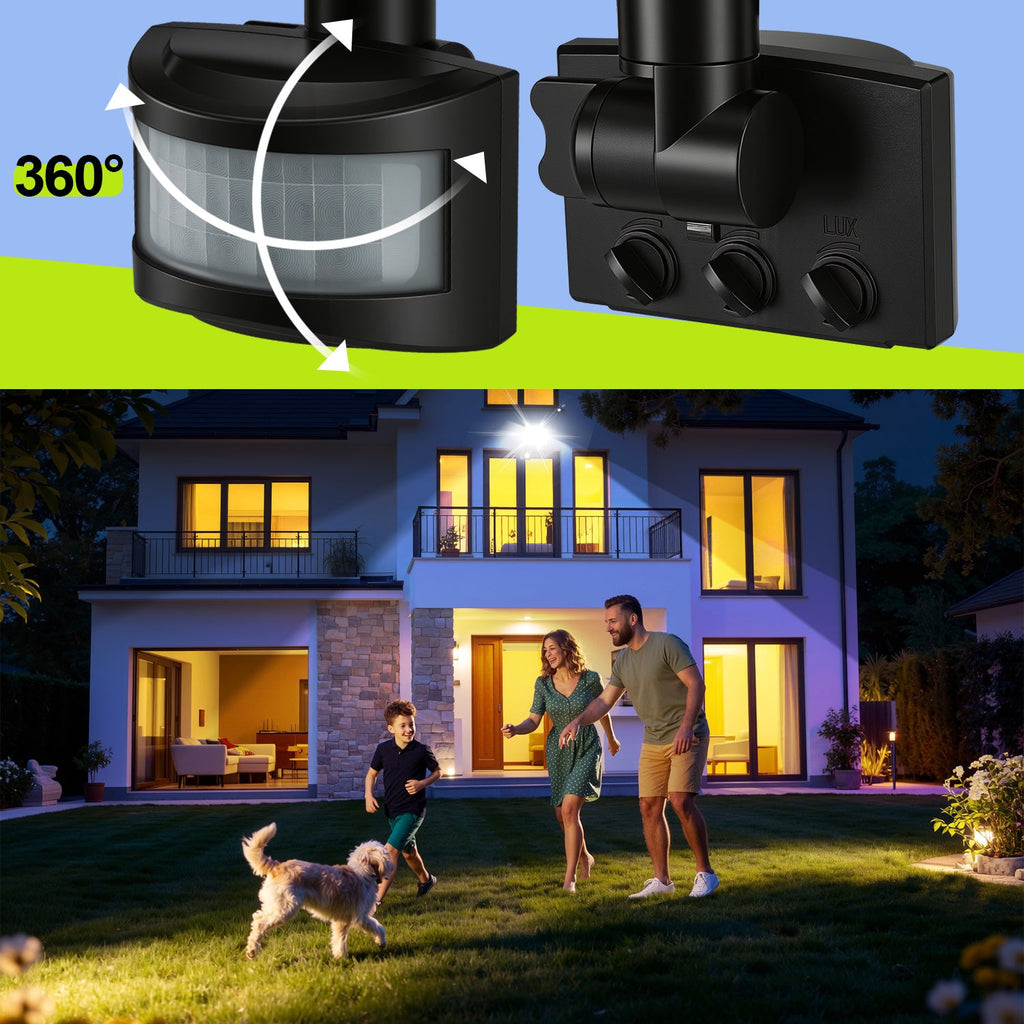Cosmo Go LED Fluter mit Bewegungsmelder Kaltweiß 10W-100W(kein Stecker)