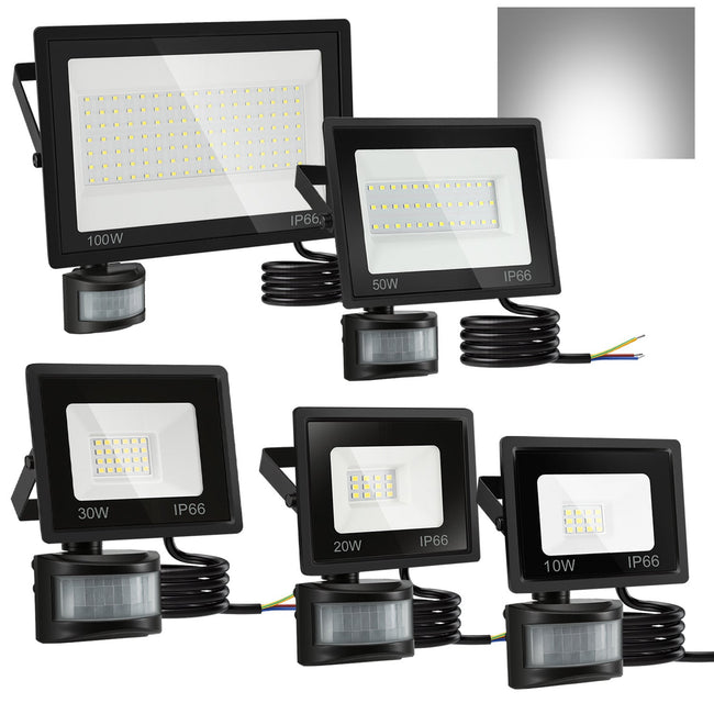 Cosmo Go LED Fluter mit Bewegungsmelder Kaltweiß 10W-100W(kein Stecker) Hover Image
