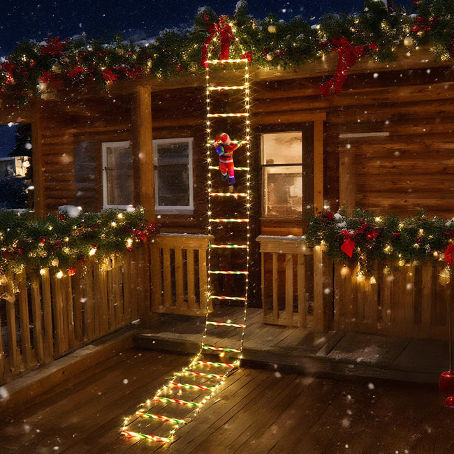 Cosmo Go LED Weihnachtsmann Leiter Lichterkette 3m Hover Image