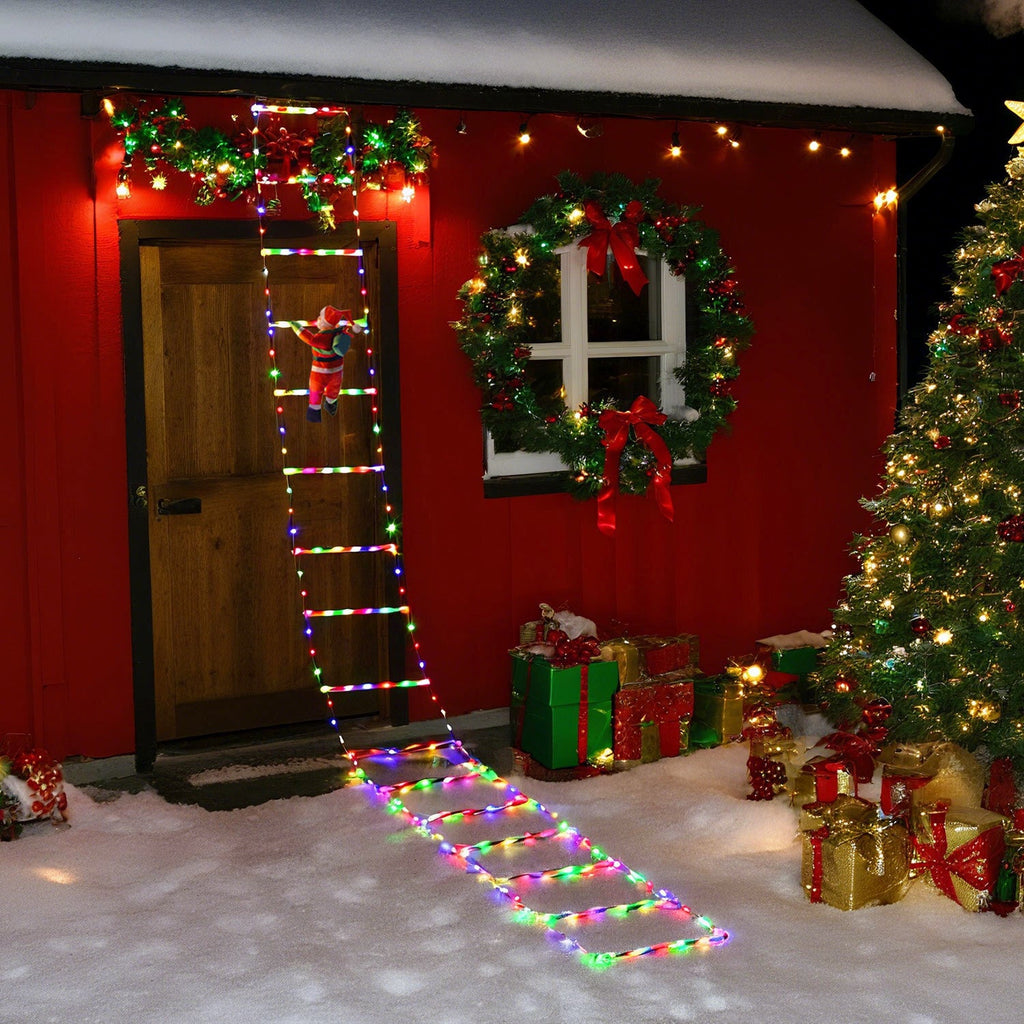 Cosmo Go LED Weihnachtsmann Leiter Lichterkette 3m