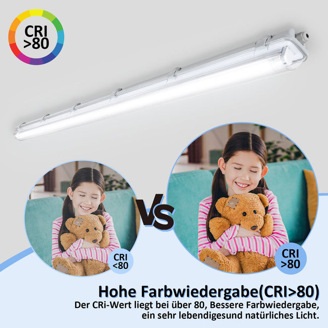 Cosmo Go LED Feuchtraumleuchte 24W 150 cm T8 Kaltweiß Main Image