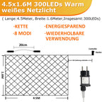 Cosmo Go LED Lichternetz Wasserdicht IP44