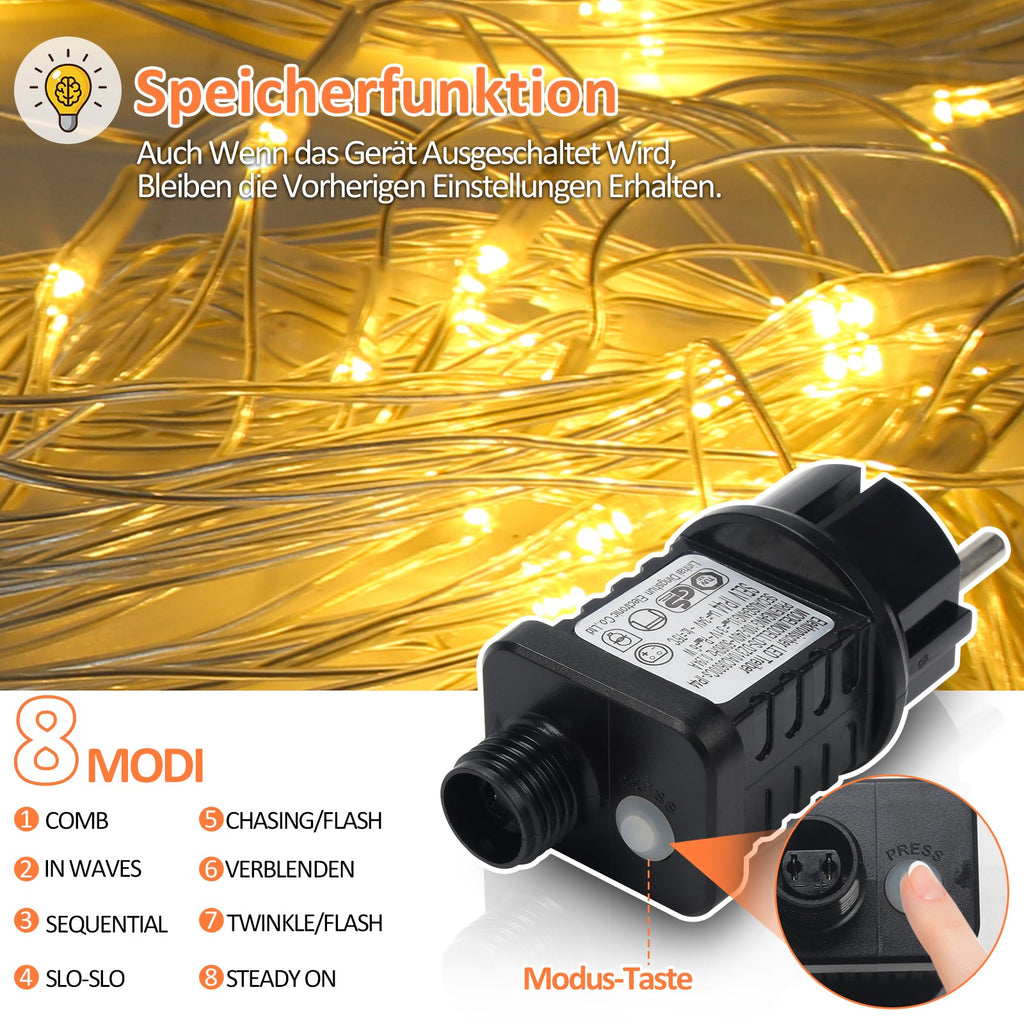 Cosmo Go LED Lichternetz Wasserdicht IP44