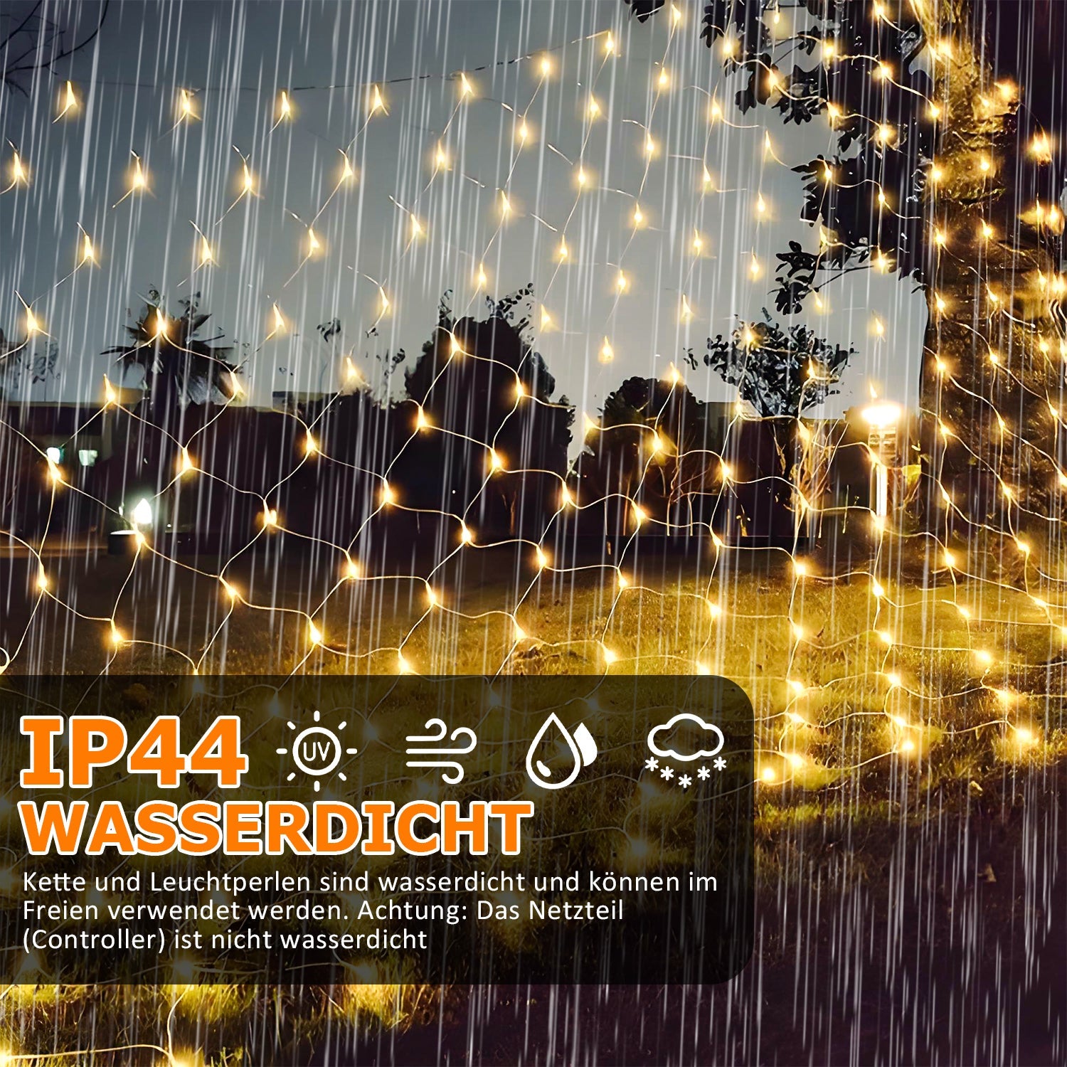Cosmo Go LED Lichternetz Wasserdicht IP44
