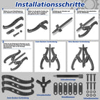Cosmo Go 3tlg Lagerabzieher Paralellabzieher Lager 3-arm