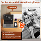 Cosmo Go Laptopkissen Laptoptisch mit Handgelenkauflage & Hepolsterter