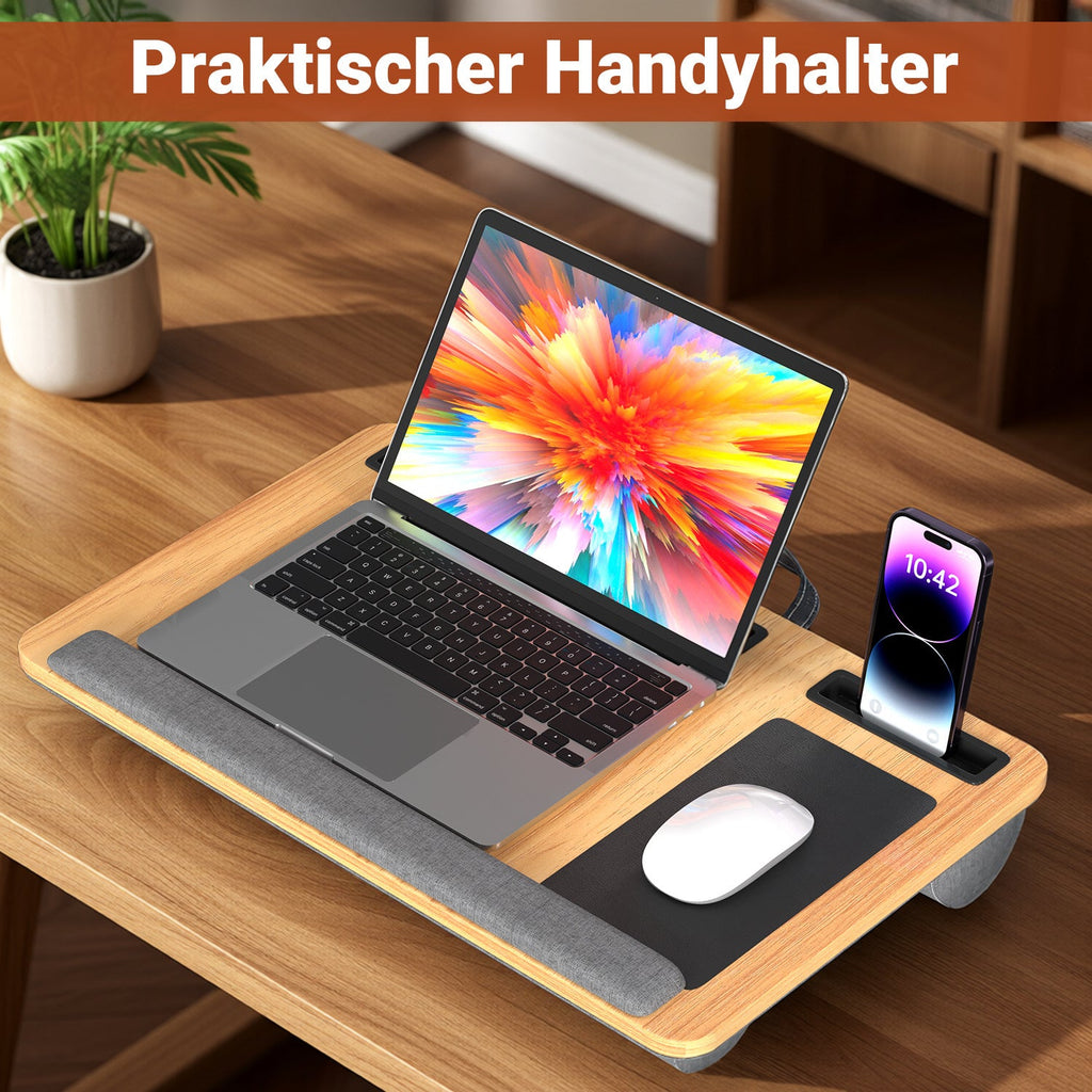 Cosmo Go Laptopkissen Laptoptisch mit Handgelenkauflage & Hepolsterter