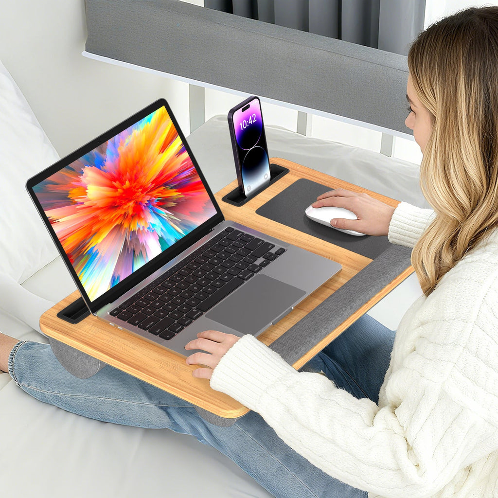 Cosmo Go Laptopkissen Laptoptisch mit Handgelenkauflage & Hepolsterter