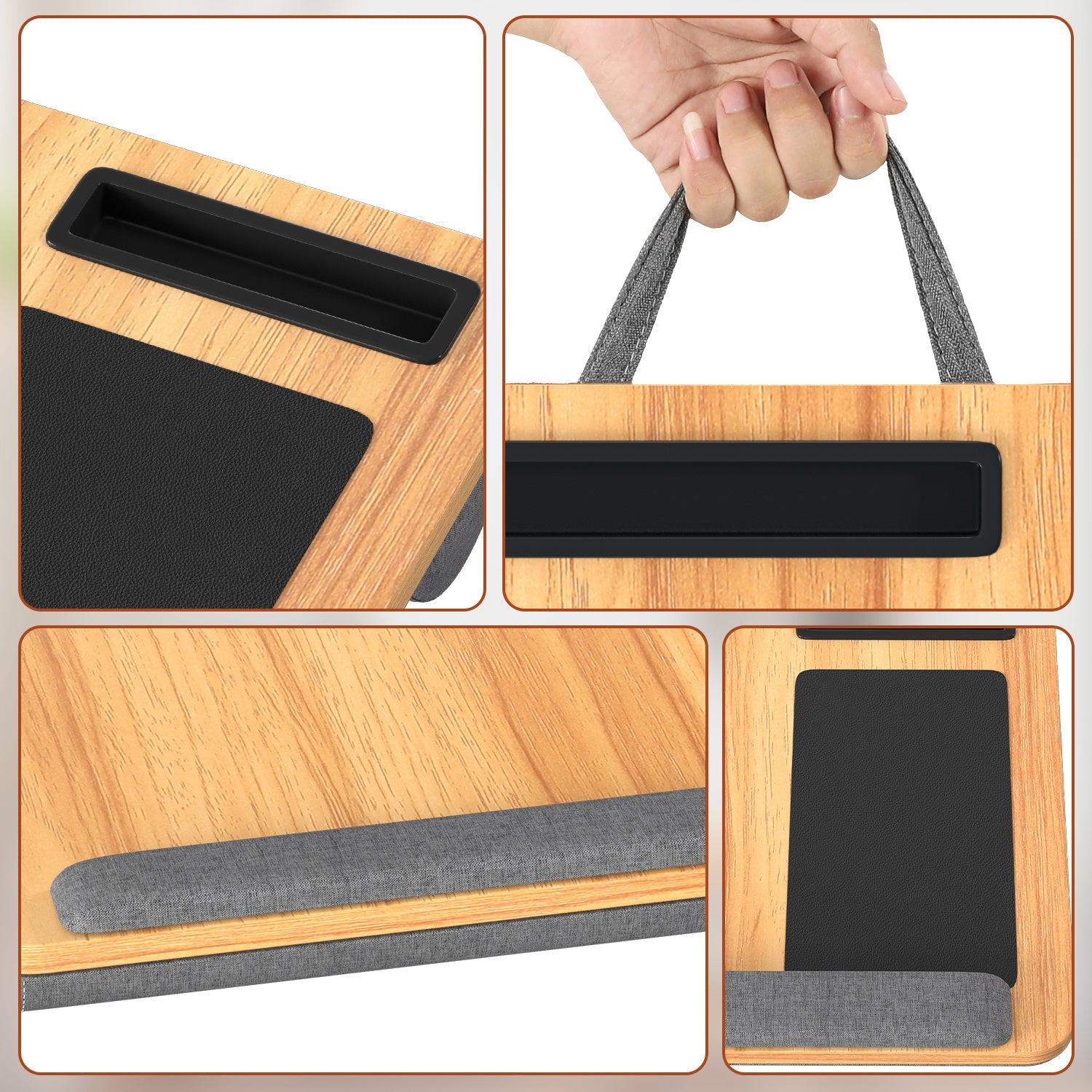 Cosmo Go Laptopkissen Laptoptisch mit Handgelenkauflage & Hepolsterter