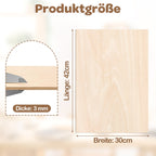 Cosmo Go Sperrholzplatte Lindenholz A3/A4 4-50 Stück